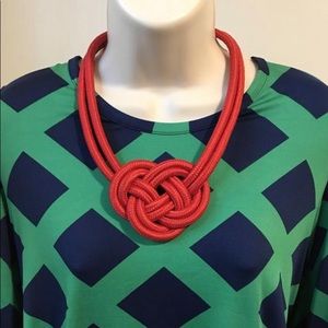 Red Rope Nautical Necklace